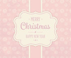 Cute Pink Christmas Card