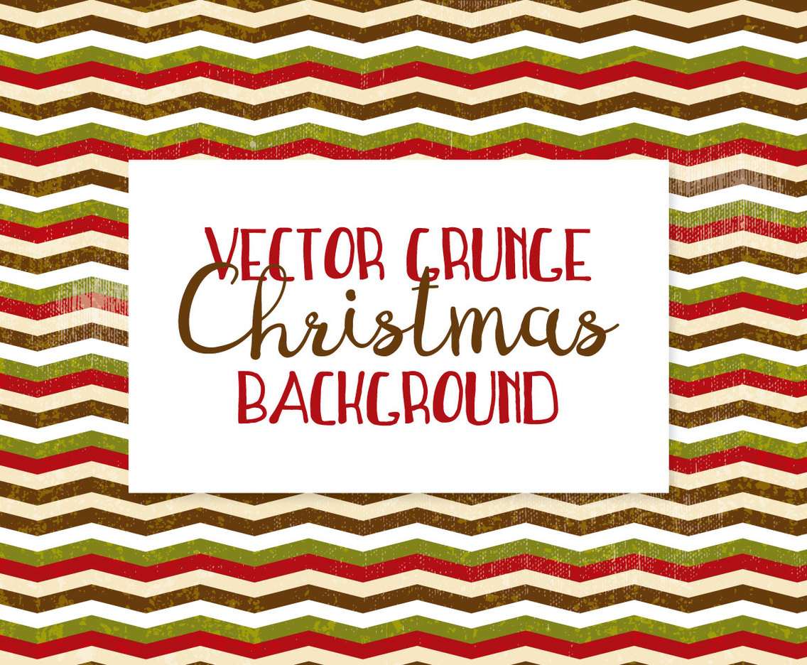 Grunge Christmas Pattern Background