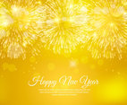 Gold Happy New Year Background