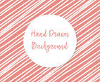 Cute Pink and White Hand Drawn Stripes Background