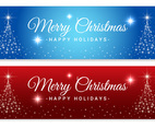 Sparkle Merry Christmas Tree Banners