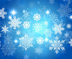 Blue Snowflake Christmas Background