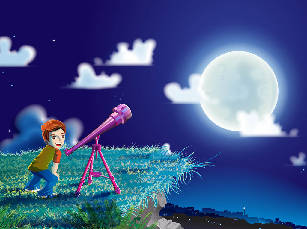 Boy With Telescope