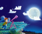Boy With Telescope