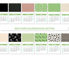 Cute 2017 Card Calendars Collection