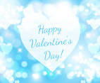 Beautiful Blue Valentine's Day Illustration