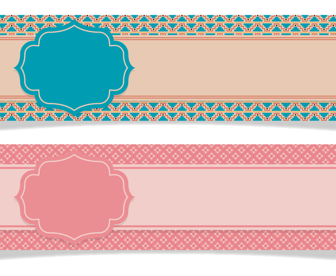 Cute Scrapbook Style Banners Vector Art & Graphics | freevector.com