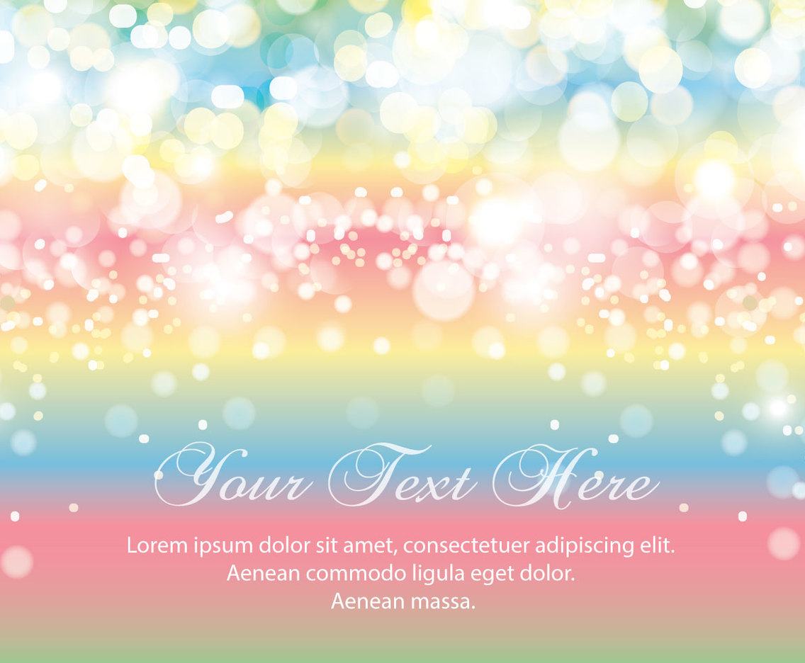 Rainbow Bokeh Background