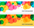 Abstract Colorful Circle Vector Banners