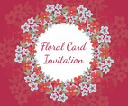 Beautiful Floral Invitation Card