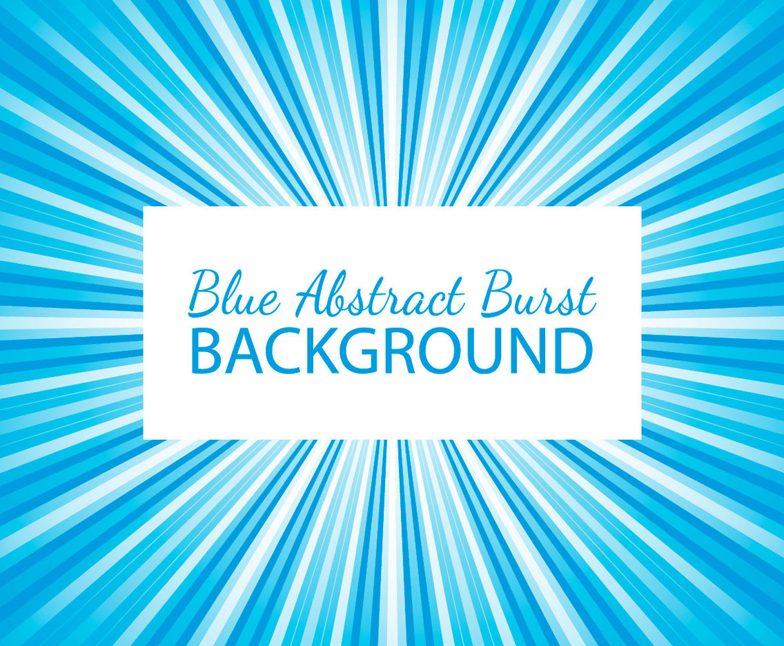Blue Abstract Burst Background