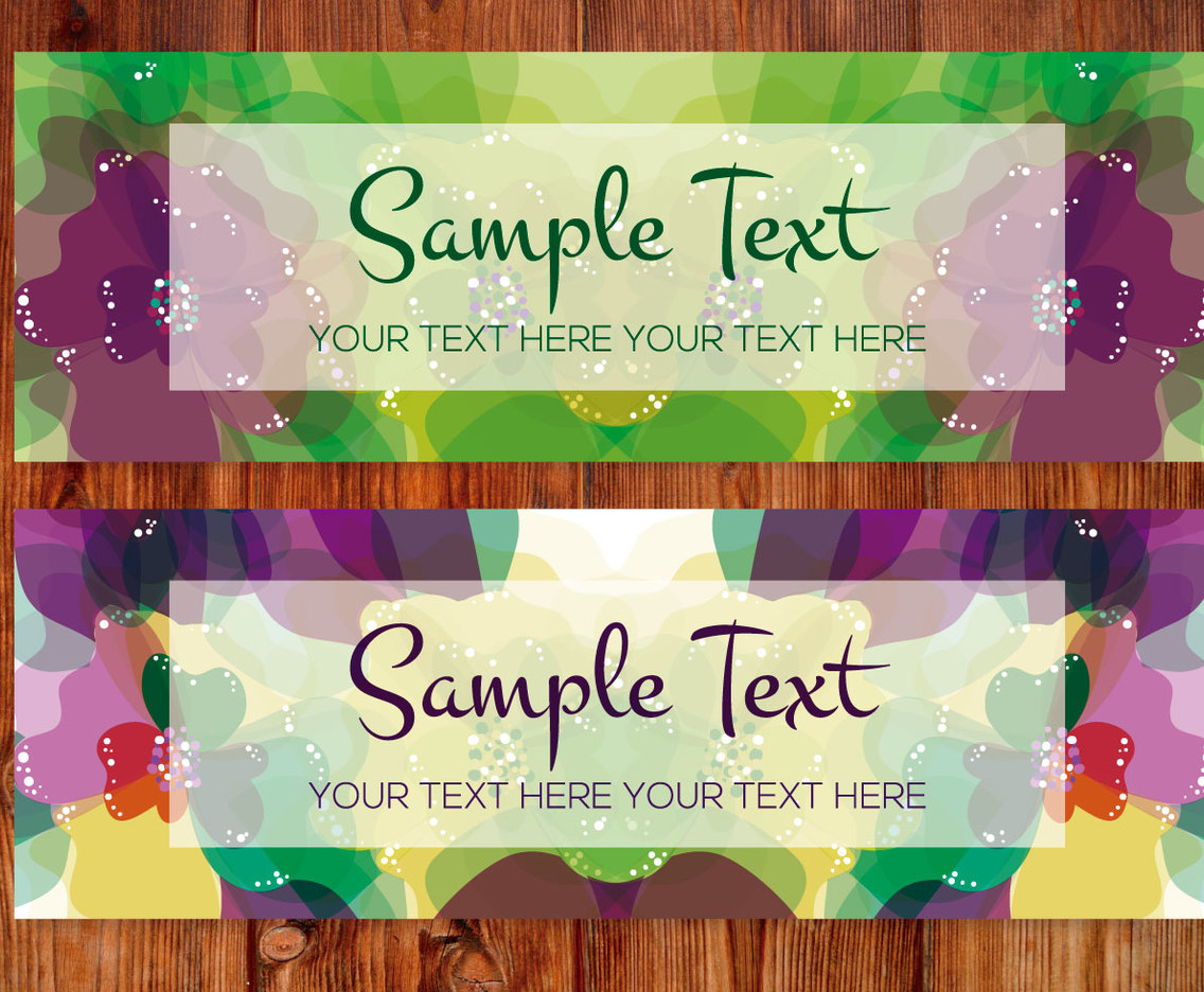 Painterly Flower Abstract Banners