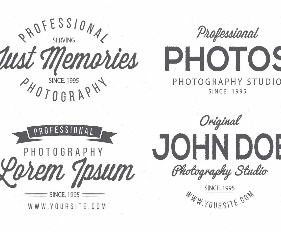 Vintage Photography Logo Collection