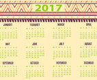 Cute Decorative 2017 Calendar
