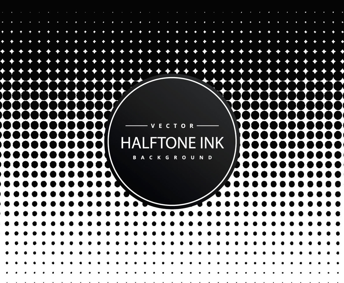 Halftone Ink Background