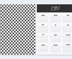 Decorative Polka Dot 2017 Calendar