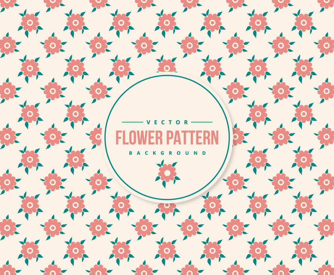 Cute Flower Pattern Background