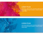 Abstract Paint Splatter Web Banners