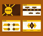 Yellow And Brown Powerpoint Template Vectors
