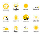 Sun Logos Vector Set