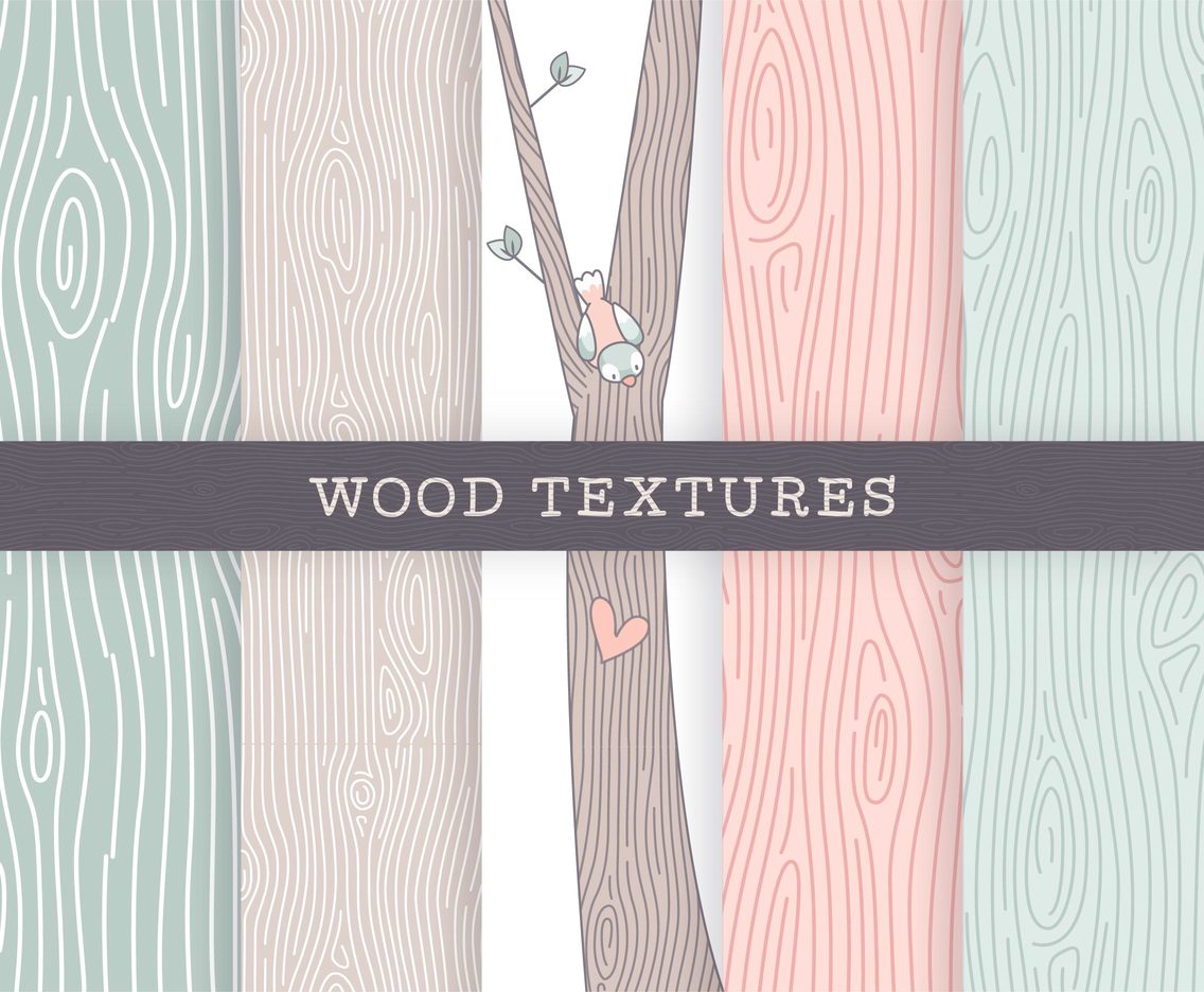 Wood Lines Textures Vector