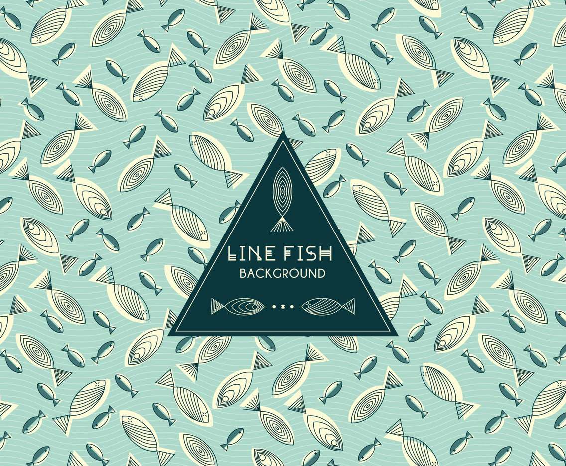 Abstract Fish Vector Background