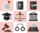 Law Office Vector Icons