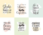 Food And Drinks Related Typography Quotes Posters
