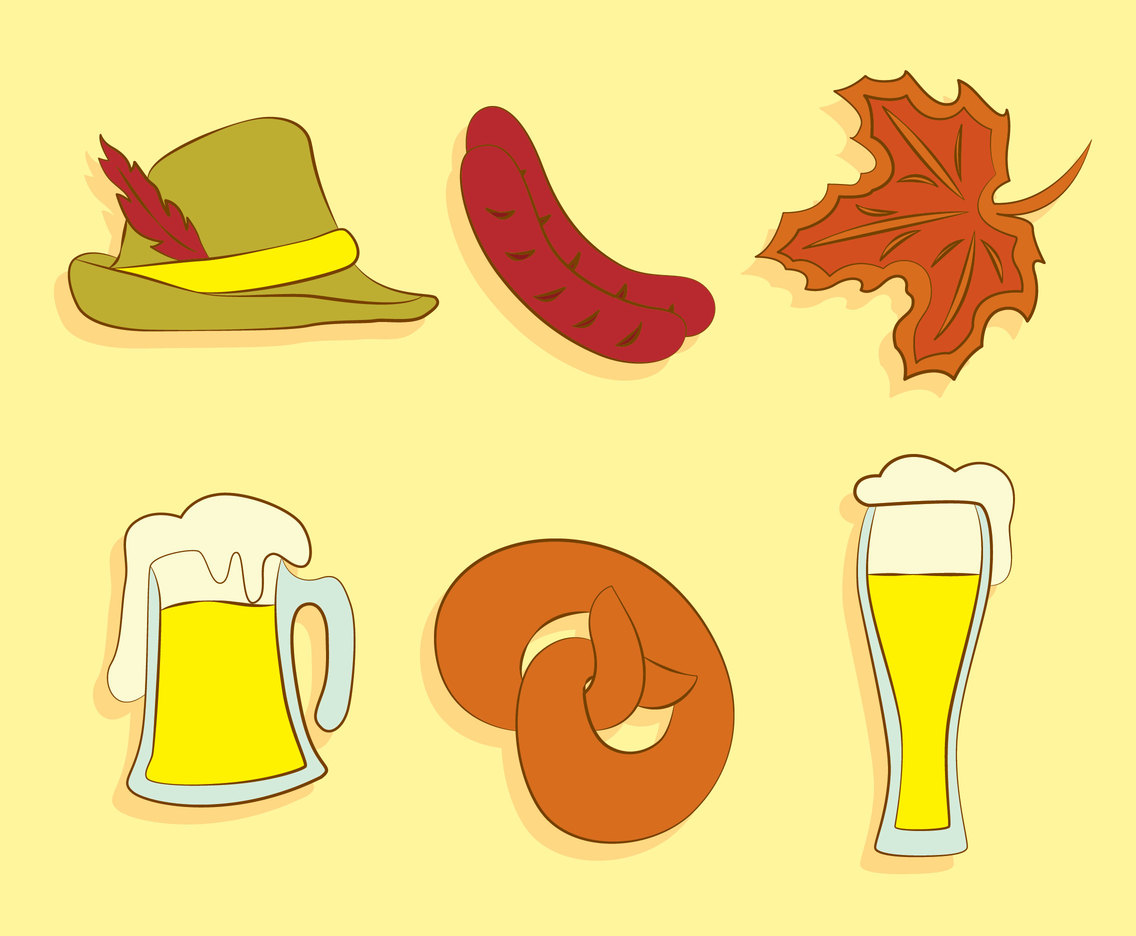Sketch Octoberfest Element Vector