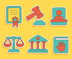 Hand Drawn Lawyer Element Vector