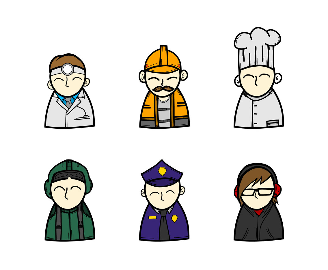 Various Occupations Vector