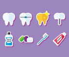 Dental Flat Stickers