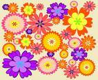 Cheerful Flower Background Vector