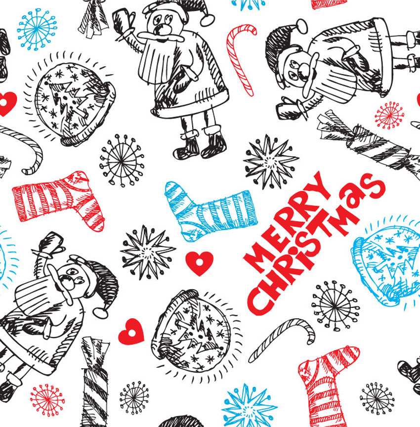 Christmas Doodle Pattern