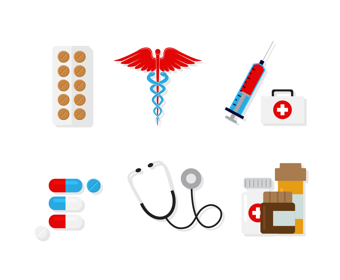 Pharmacy Icon Vector Set