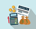 Income Tax Vector Art