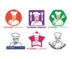 Catering chef logo template vectors 