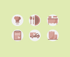 Catering Service Icon Vector