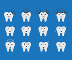 Tooth Cute Icon Vectors 