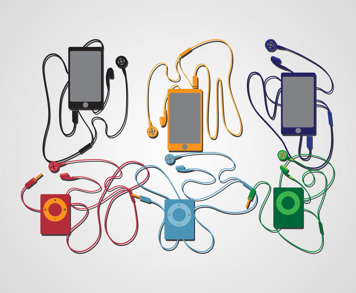 Earphone Flat Design