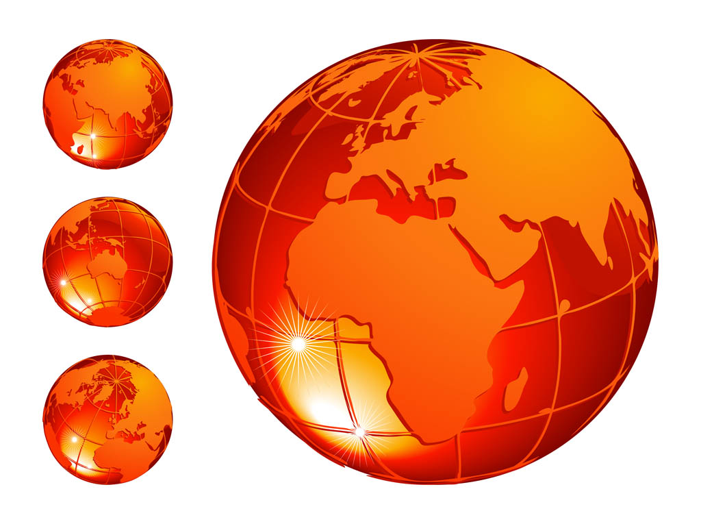 Orange Globes Set