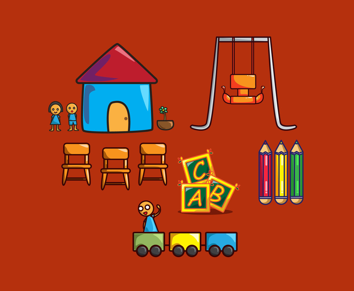 Kindergarten Illustration Vector
