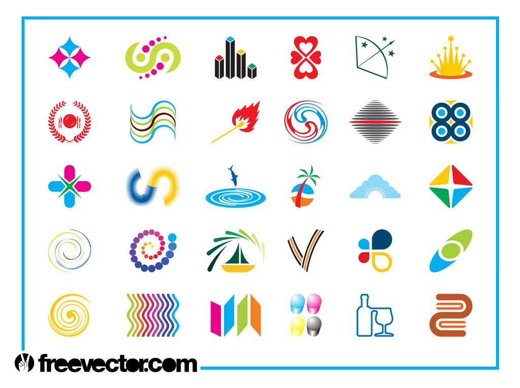 Colorful Logo Icons Set