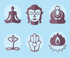 Buddhist Icons Vectors