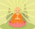 Free Meditating Buddha On The Lotus Illustration