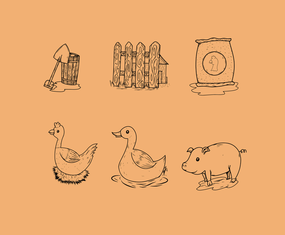 Ranch Sketch Vector
