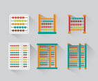 Abacus flat vector