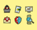 Sketchy Cyber Activity Icons