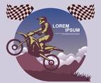 Free Motocross Race Illustration