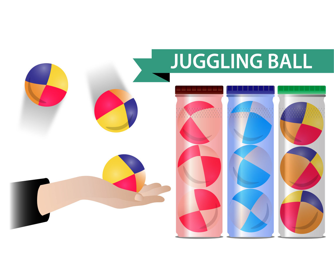 Set of Juggling Ball Vectors 